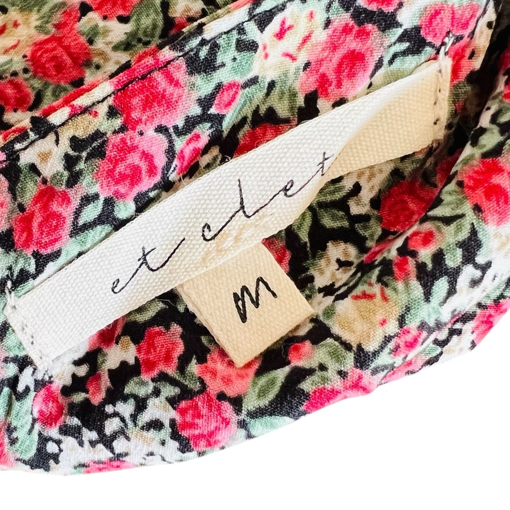 Et Clet Floral Puff Sleeve Underwire Crop Top - Picture 6 of 6